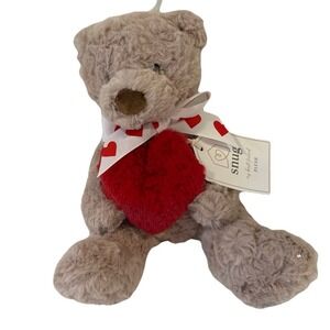 Valentine's Day Baby Toddler Teddy Bear  Plush Stuffed‎ Animal Toy Red Heart NWT